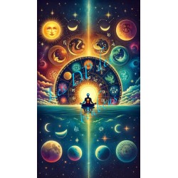 Les zodiaques, la lune et le soleil
