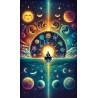 Les zodiaques, la lune et le soleil